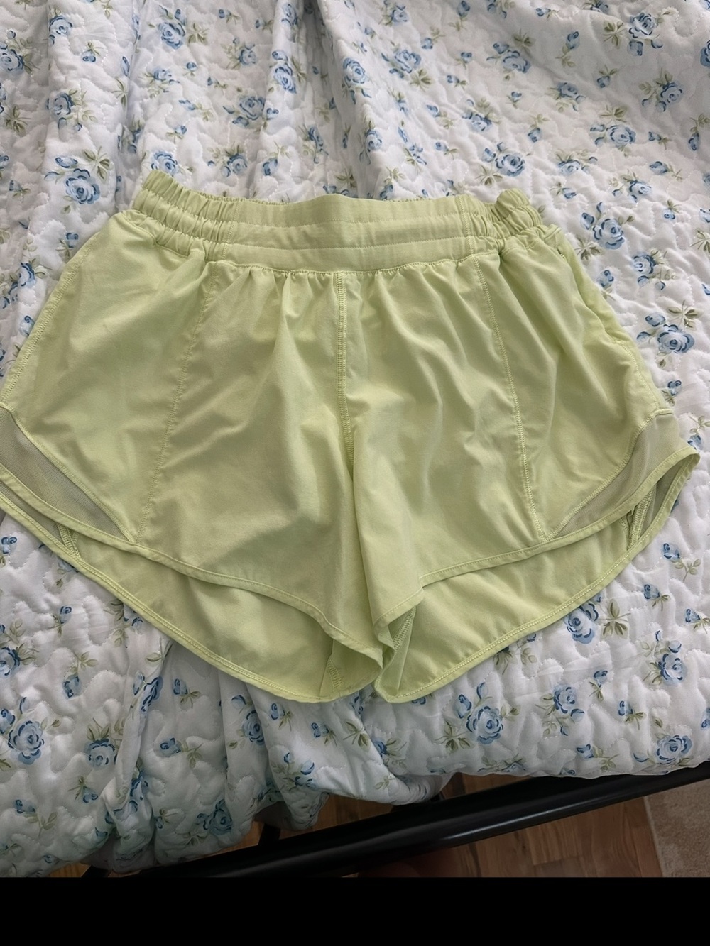lululemon athletica Light Green Athletic Running Shorts